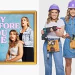 Try Before you Die Podcats image with Liberty and ELiza stading next to it with power tools while on the block TV show